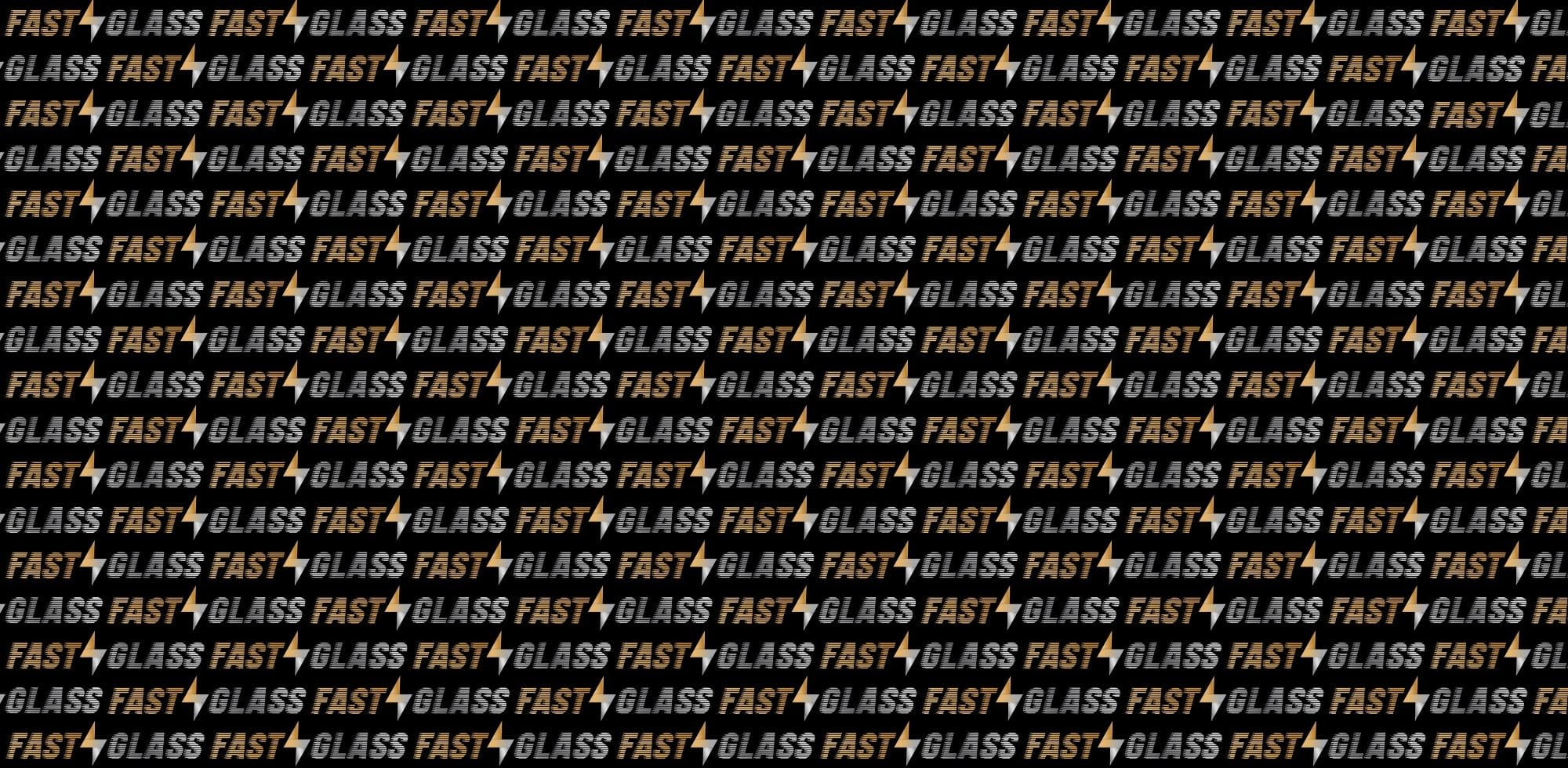 FastGlass Repeated Logo Background - FatsGlass Dallas